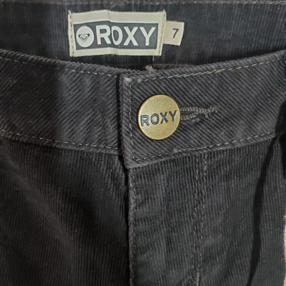 Roxy Black Corduroy Long Skinny Pants - Picture 2 of 6